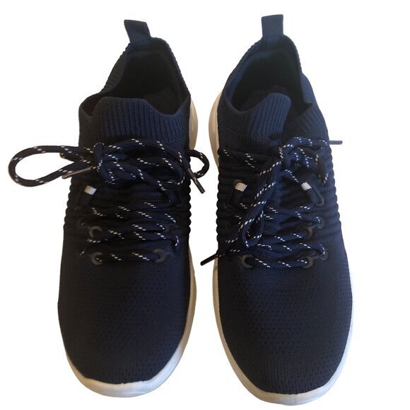 Tommy Bahama Golf navy blue mesh performance sneakers sz 7.5 - Picture 1 of 14